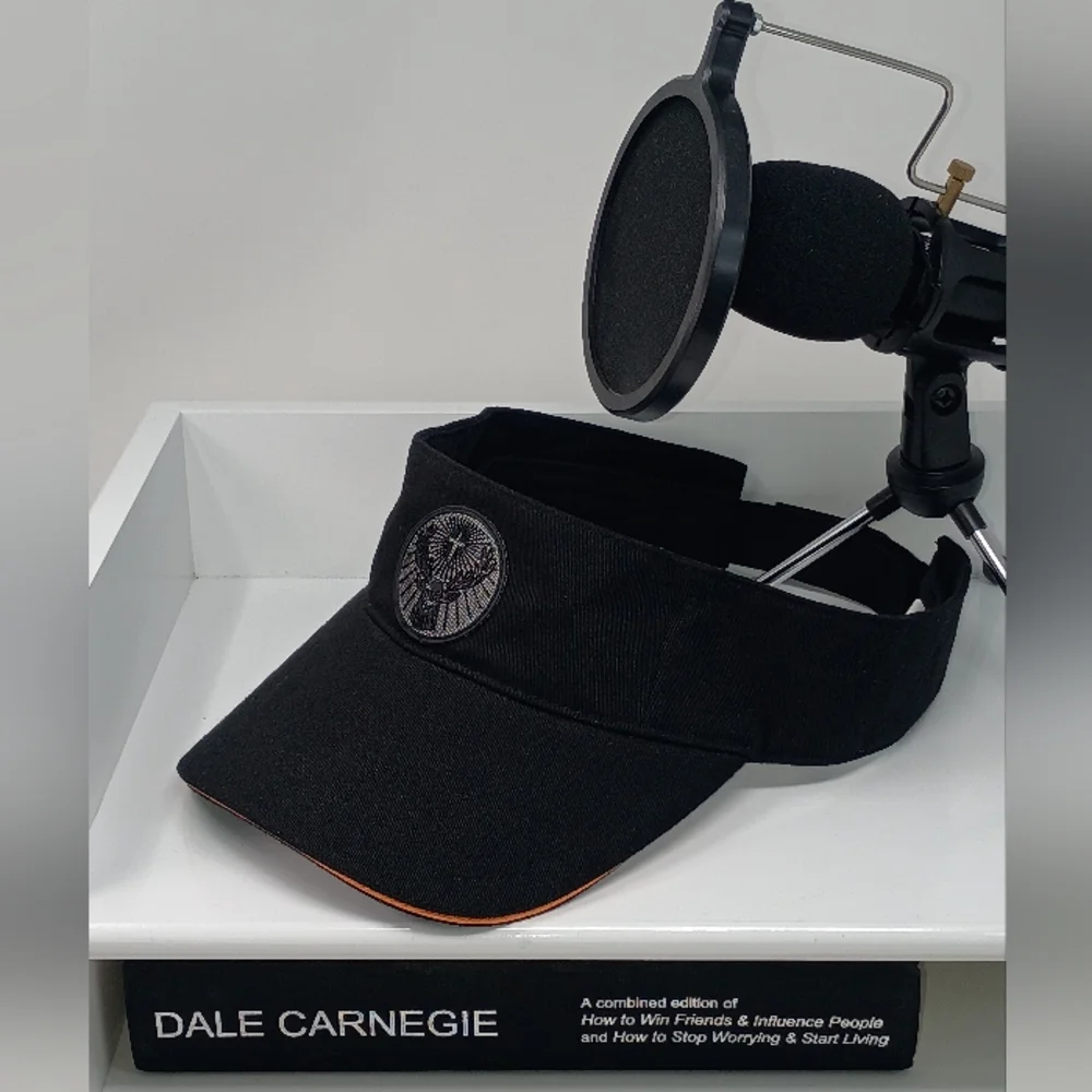 Jägermister, Black Sun Visor with Orange Trim